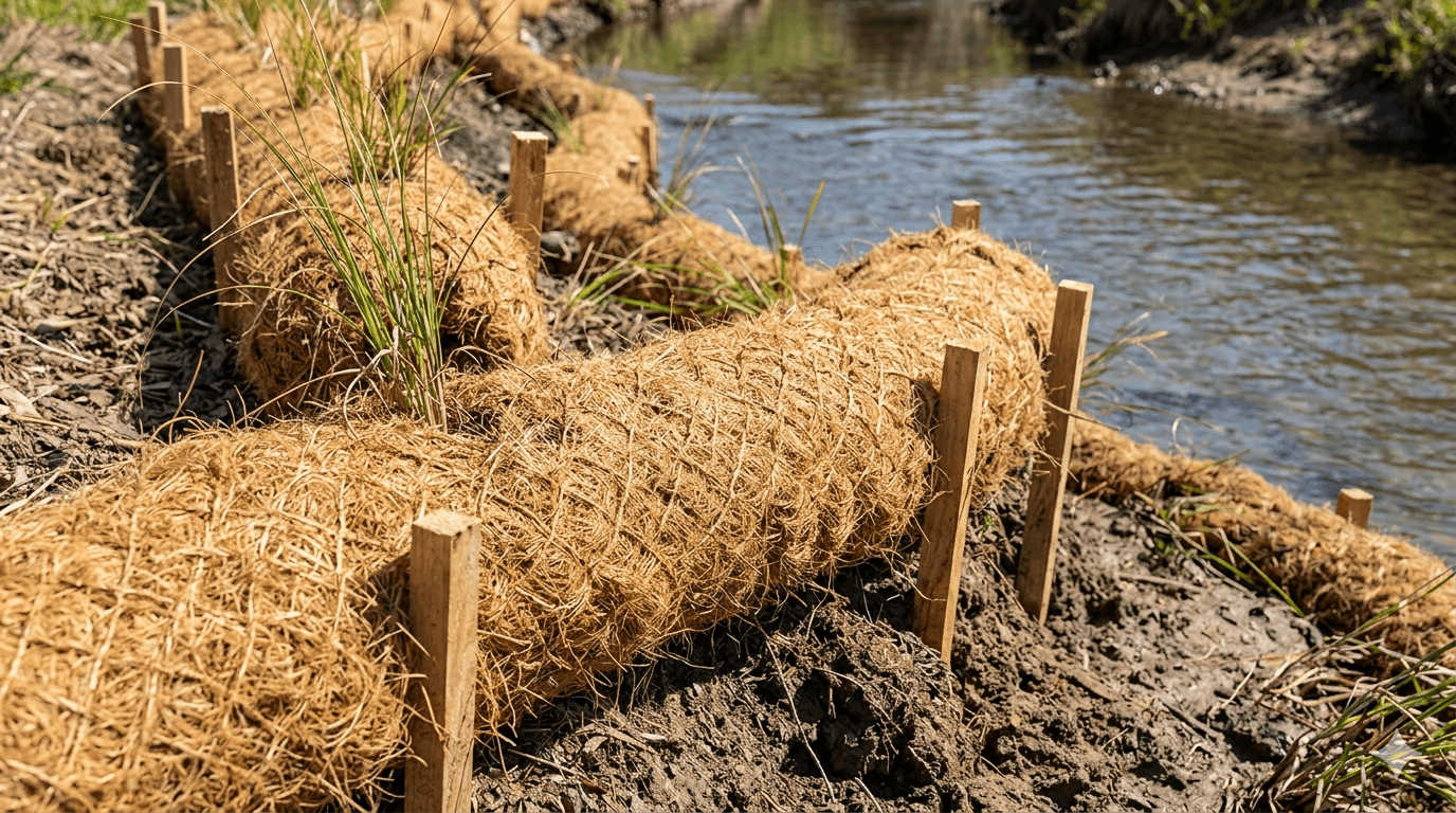Coir Erosion Control Logs