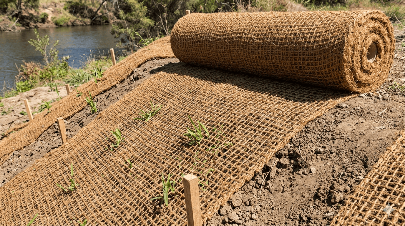 Coir Geotextile Mesh Roll